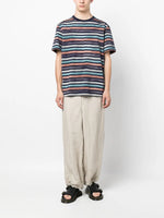 Logo-Print Striped T-Shirt