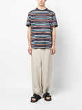 Logo-Print Striped T-Shirt
