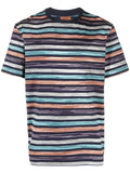 Logo-Print Striped T-Shirt