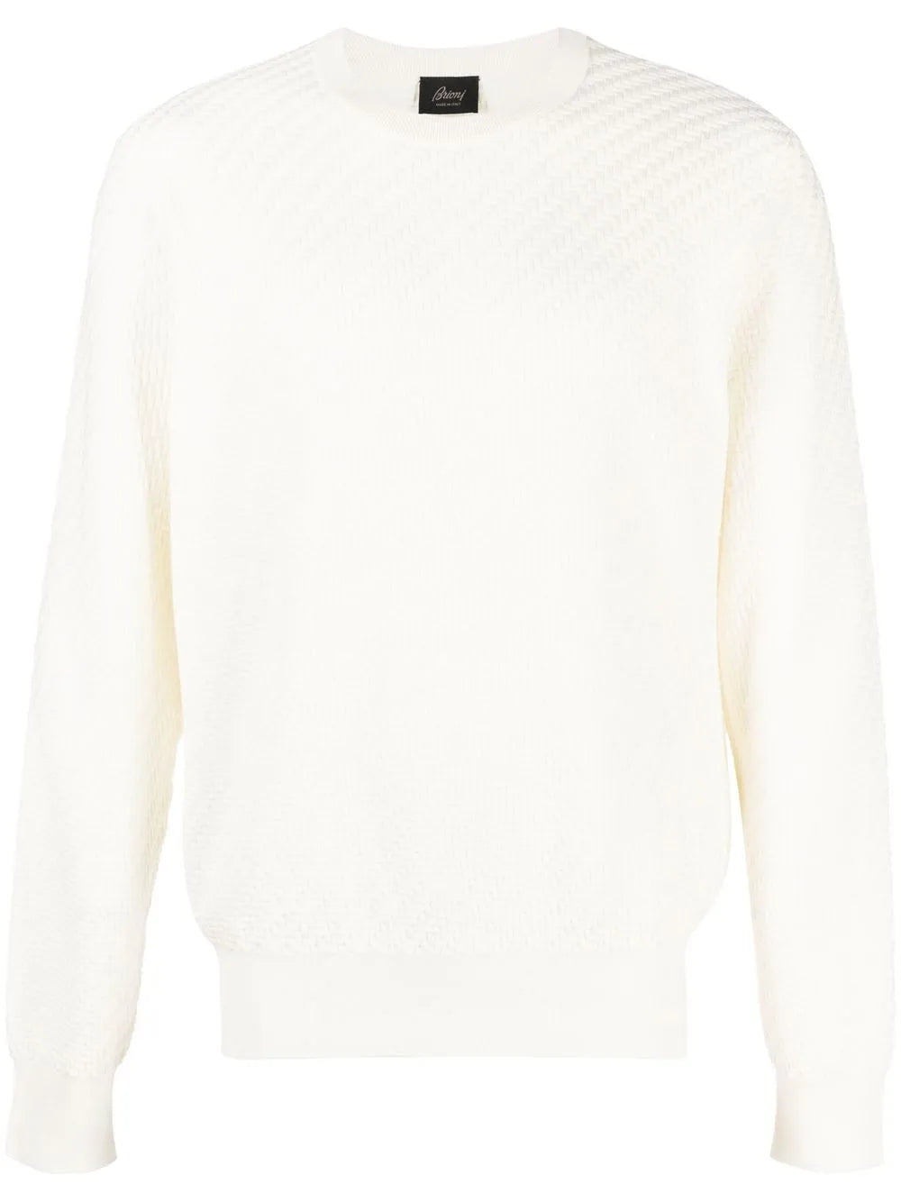 Crew-Neck Cotton-Silk Jumper