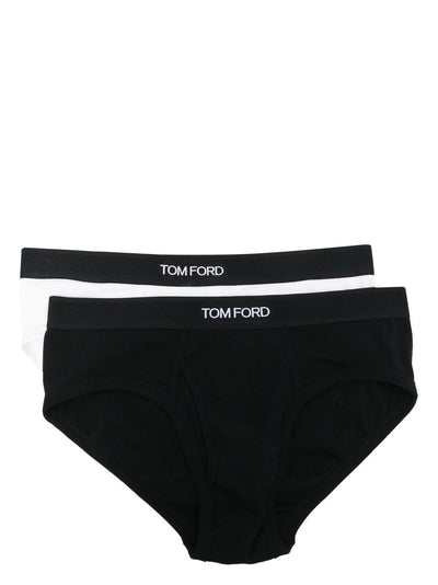 Logo-Print Cotton Briefs