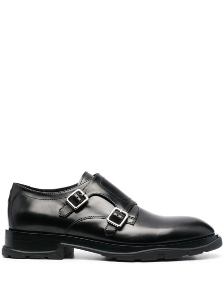 Front-Buckle-Fastening Monk Shoes