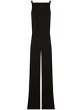 Ribbed Knit Flared Jumpsuit