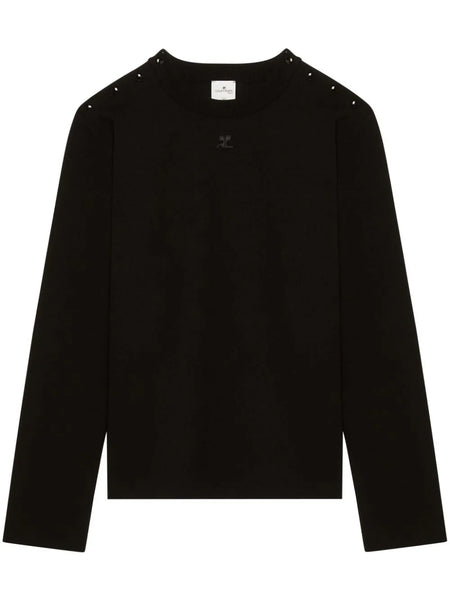 Logo-Patch Buttoned Jumper