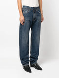 Mid-Rise Tapered-Leg Jeans