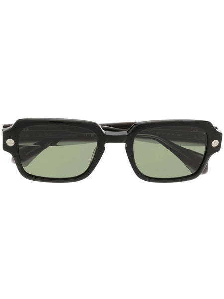Studded-Logo Square-Frame Sunglasses