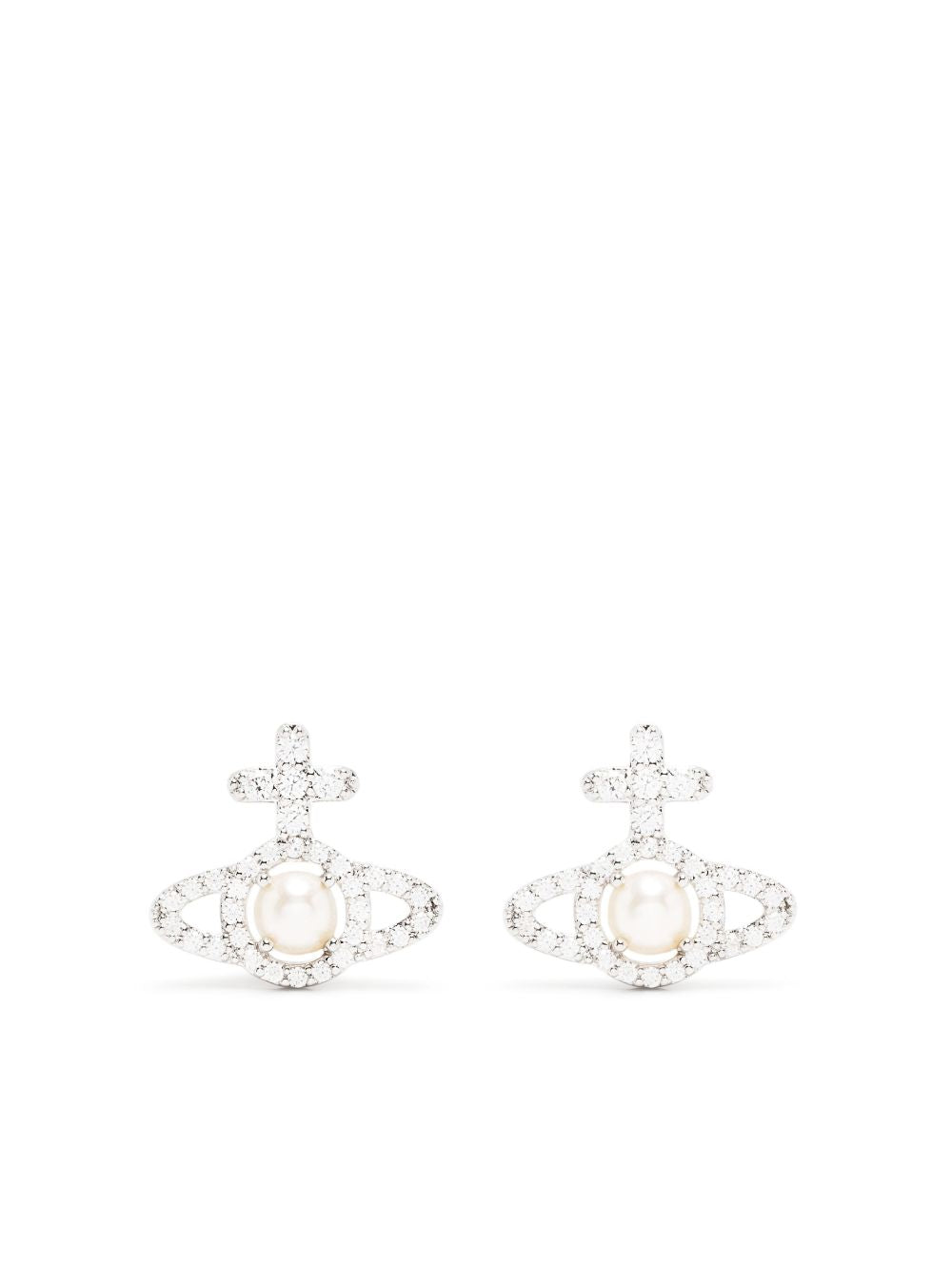 Orb crystal-embellished earrings