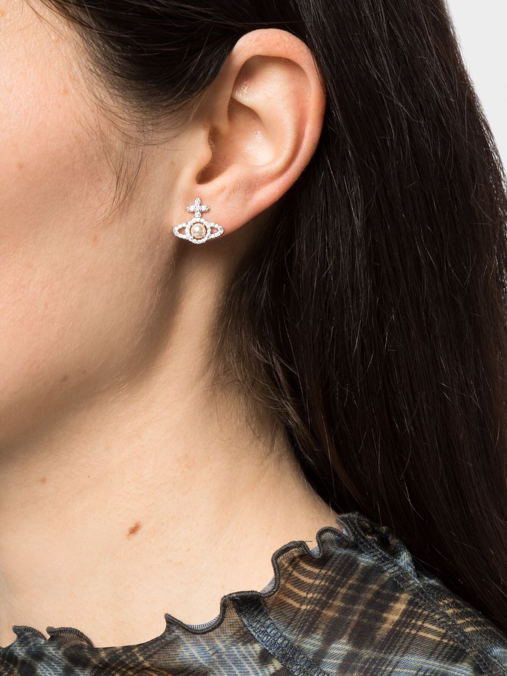 Orb crystal-embellished earrings