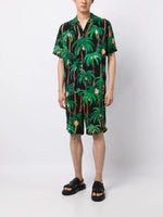 Palm Tree-Print Bermuda Shorts