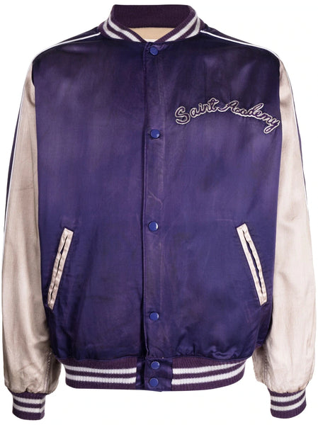 Logo-Embroidered Bomber Jacket