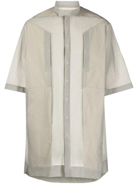 Semi-Sheer Short-Sleeve Shirt