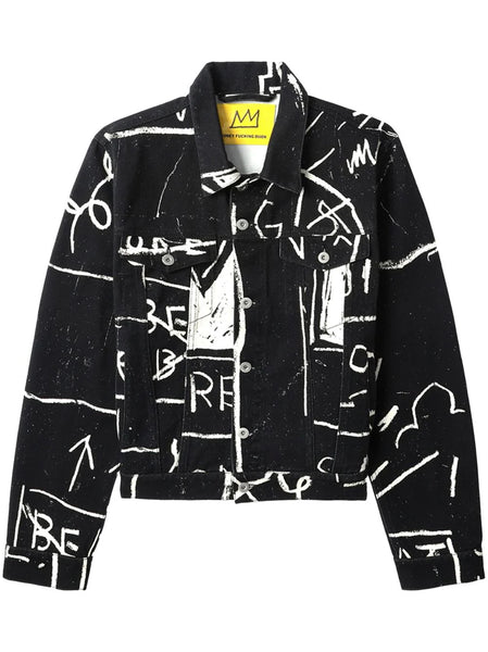 Graphic-Print Cotton Jacket