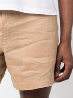 Logo-Patch Thigh-Length Shorts