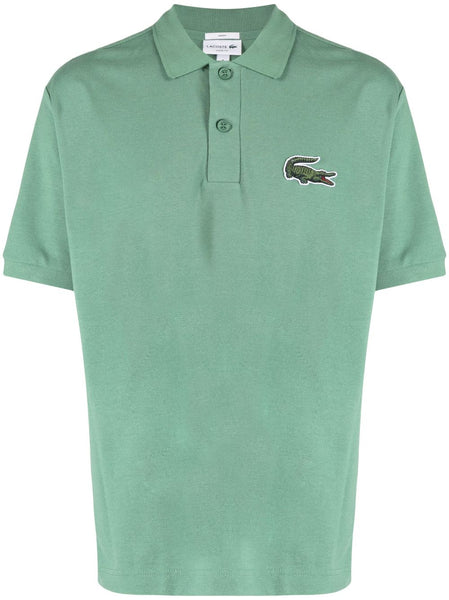 Logo-Patch Cotton Polo Shirt