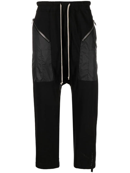 Drawstring Drop-Crotch Trousers