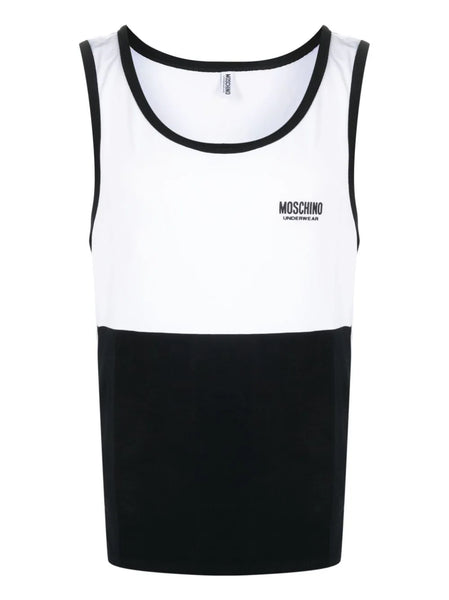 Logo-Print Panelled Vest Top