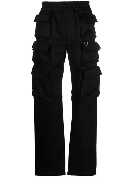 Multi-Pocket Cotton Cargo Trousers