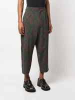 Floral-Print Trousers