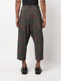 Floral-Print Trousers