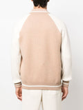 Knitted Zipped Varsity Jacket