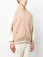 Knitted Zipped Varsity Jacket