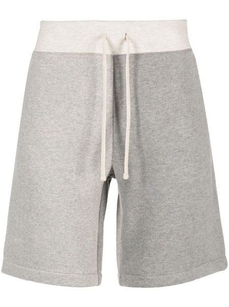 Mélange-Effect Cotton Shorts