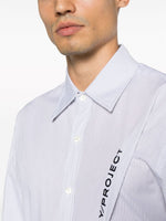 Logo-Embroidered Pinched Cotton Shirt