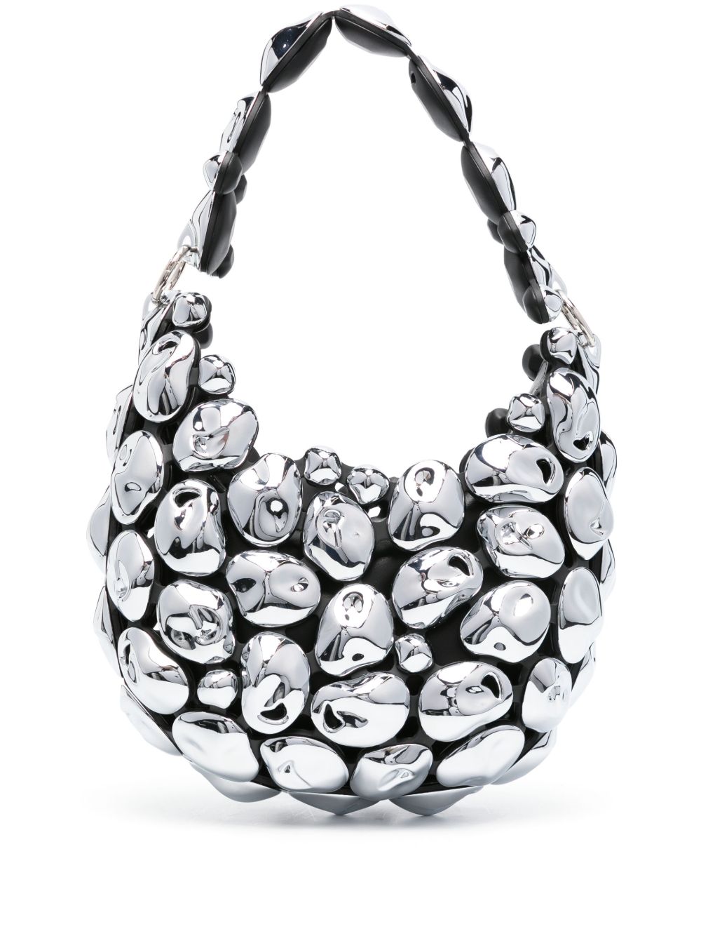 Stone Cloud Metallic Shoulder Bag