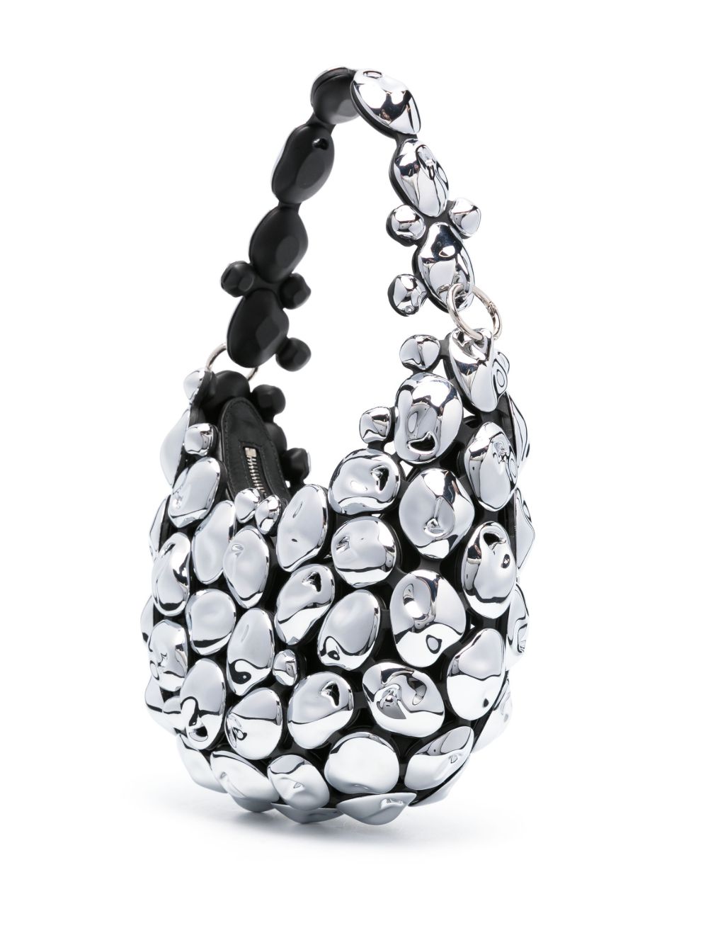 Stone Cloud Metallic Shoulder Bag