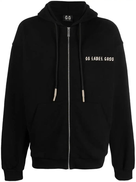 Logo-Print Cotton Hooded Jacket