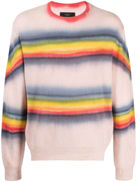Rainbow Tie-Dye Crew-Neck Sweatshirt