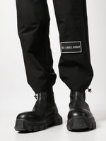 Logo-Patch Straight-Leg Trousers