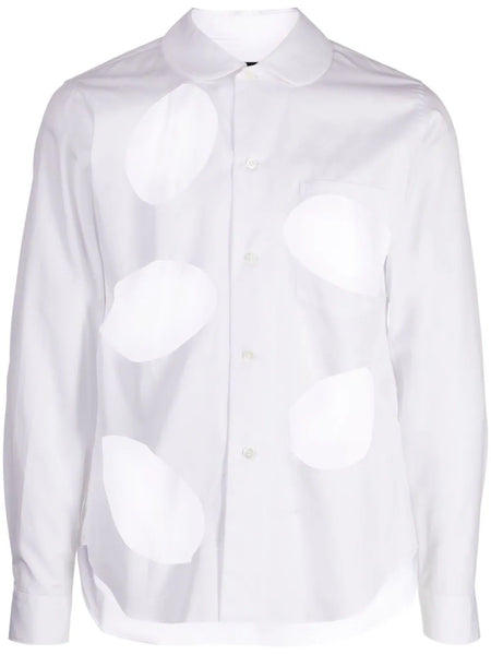 Cut-Out Detailed Cotton Shirt