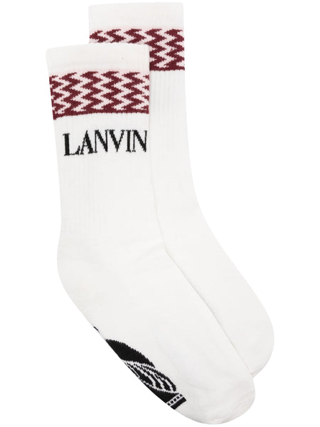 Curb Lanvin Logo Socks