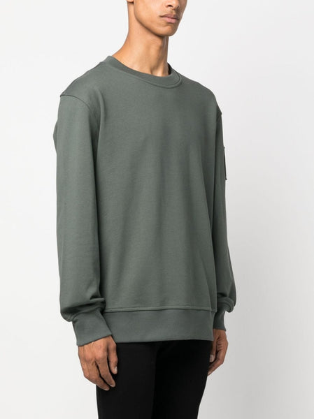 Logo-Plaque Cotton Sweatshirt