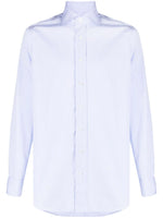 Stripe-Pattern Cotton Shirt