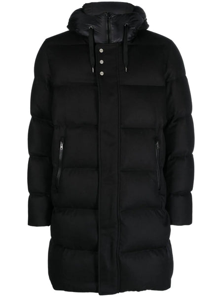 Hooded Padded Mid-Length Coat