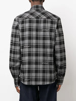 Logo-Embroidered Checked Cotton Shirt