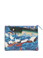 Xl Japanese Woodblock-Print Pouch