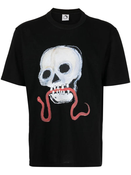 Skull-Print Cotton T-Shirt