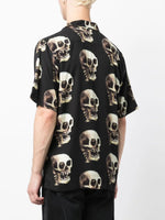 Skull-Print Short-Sleeve Shirt