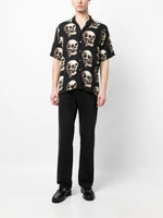 Skull-Print Short-Sleeve Shirt