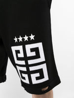 Logo-Print Cotton Track Shorts