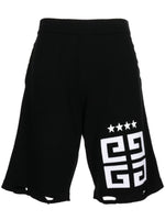 Logo-Print Cotton Track Shorts