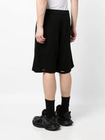 Logo-Print Cotton Track Shorts