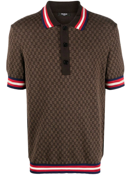 Pb-Pattern Merino Polo Shirt
