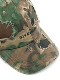 Logo-Embroidered Camouflage Distressed Cap