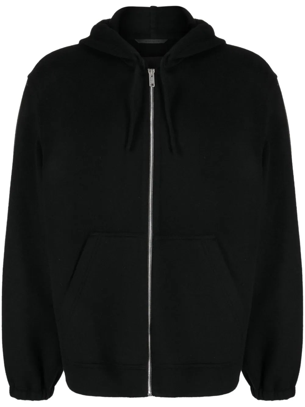 Zip-Front Wool-Blend Hoodie