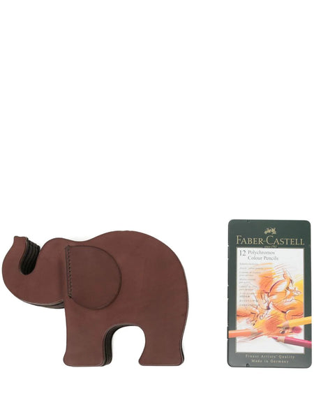 Medium Elephant Leather Pen Holder