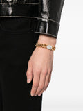 18Kt Gold-Plated Crystal-Embellished Bracelet